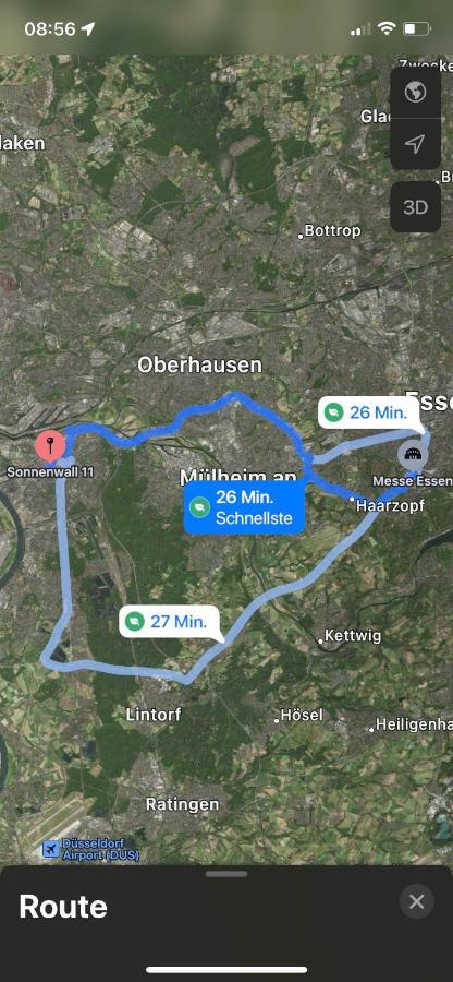 *City, Naehe Hbf, Kingsizebetten, Fitnessecke* Duisburg Exteriér fotografie