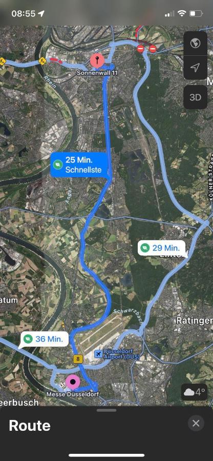 *City, Naehe Hbf, Kingsizebetten, Fitnessecke* Duisburg Exteriér fotografie